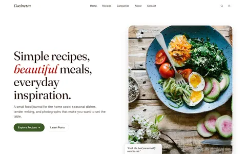 Cucinetta template preview