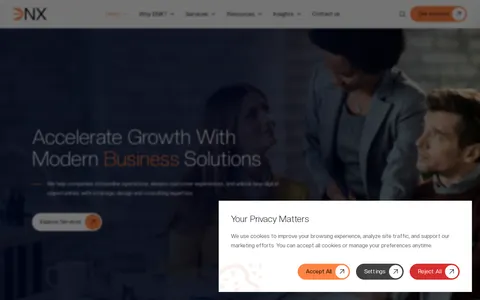 ENX — Business Astro Website Theme template preview