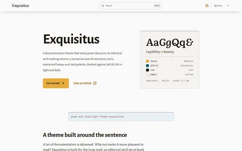 Exquisitus for Starlight template preview