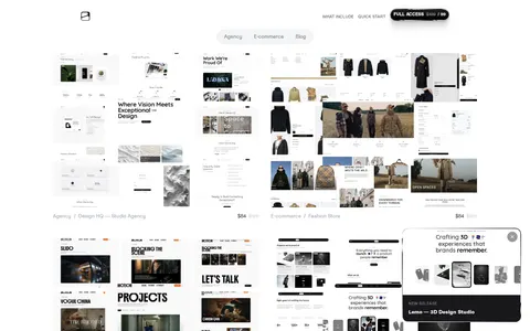 Flux Full Access — Lifetime Template Library template preview