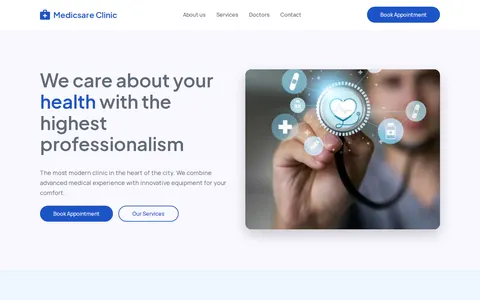 Medicsare — Medical & Healthcare Template template preview