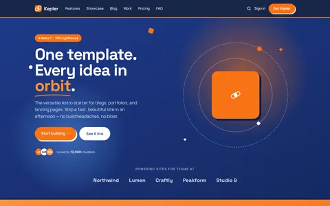 Kepler template preview
