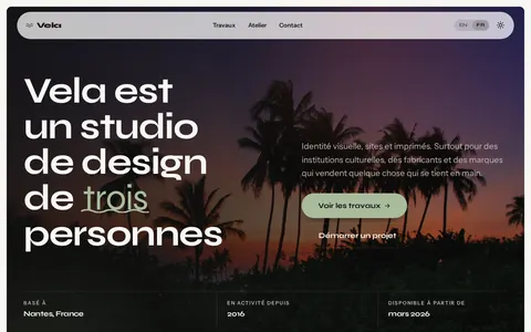 Koa Portfolio Theme template preview