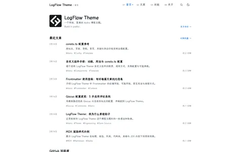 LogFlow Theme template preview