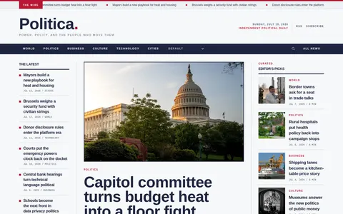 Politica template preview