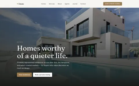 PriorEstate template preview