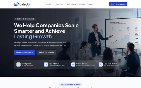 Scaleup - Business Consulting Astro Website Theme template preview