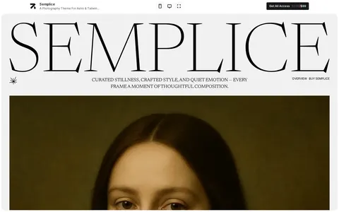Semplice Astro + BCMS template preview