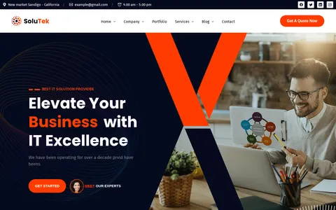 Solutek - It Services Solution & Technology Astro Template template preview