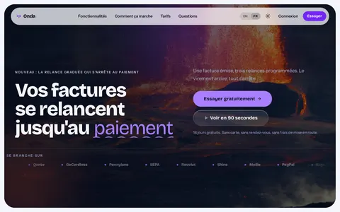 Swell Landing Page Theme template preview