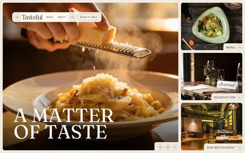 Tasteful — Astro Restaurant & Trattoria Template (No CMS) template preview