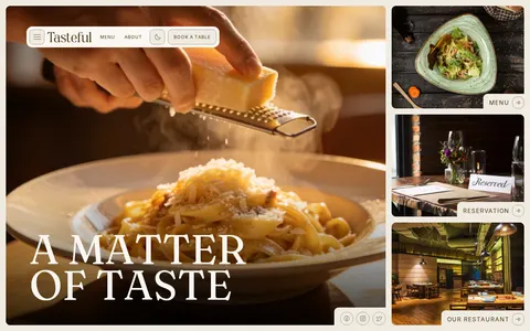 Tasteful — Astro + Sanity Restaurant Template template preview