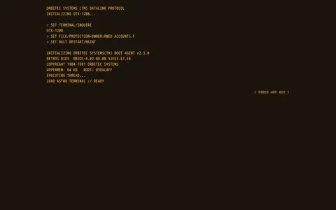 Terminal Astro template preview
