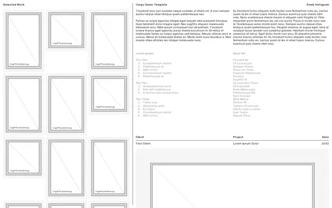 Wireframe F265 template preview