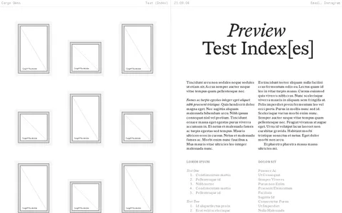 Wireframe L823 template preview
