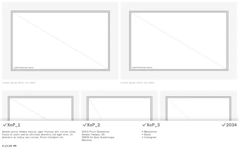 Wireframe N945 template preview
