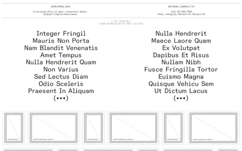 Wireframe P934 template preview
