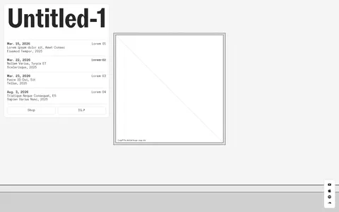 Wireframe G858 template preview
