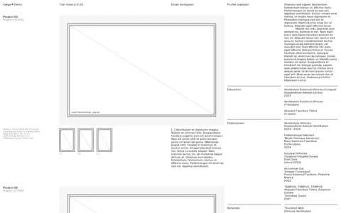 Wireframe L820 template preview