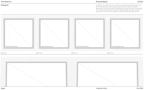 Wireframe B421 template preview
