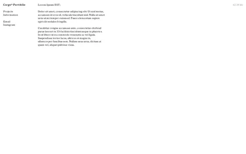 Wireframe F298 template preview