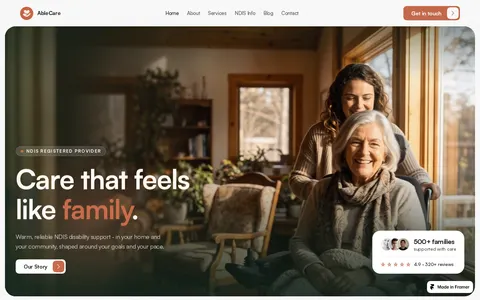 AbleCare template preview