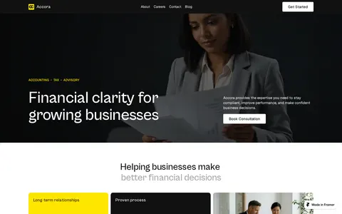 Accora template preview