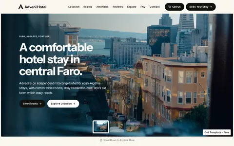 Adveni Hotel template preview