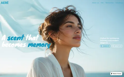 AERÉ parfume template preview