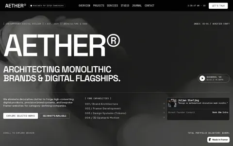 AETHER® Pro template preview