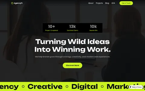 AgencyFr template preview