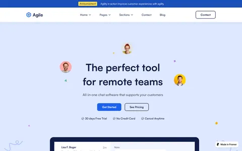 Agile template preview