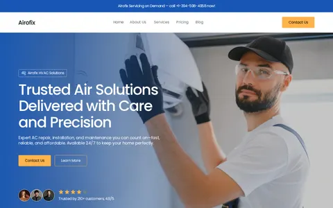 Airofix HVAC template preview