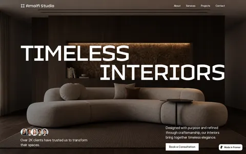 Amalfi Studio template preview