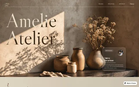 Amelie Artisan template preview