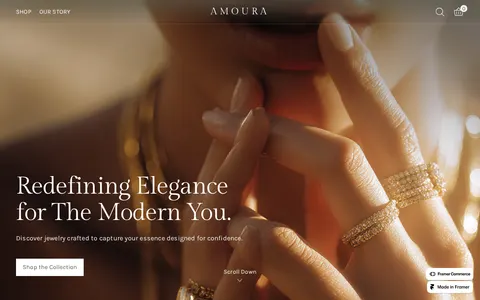 Amoura template preview