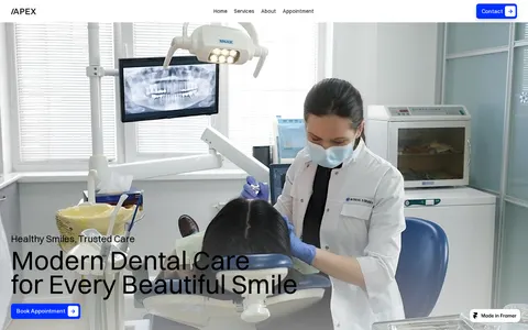 APEX Clinic template preview