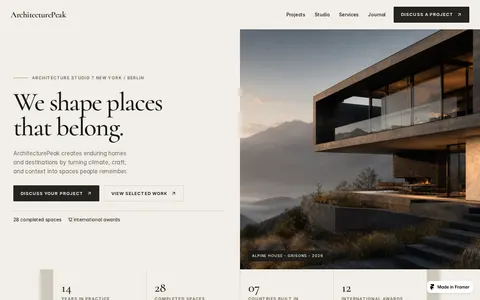 ArchitecturePeak template preview