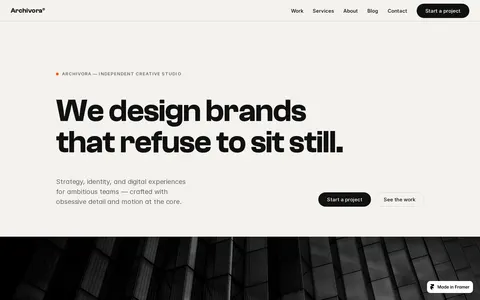 Archivora template preview