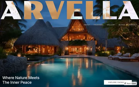 Arvella template preview