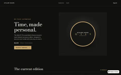 Atelier Hour template preview