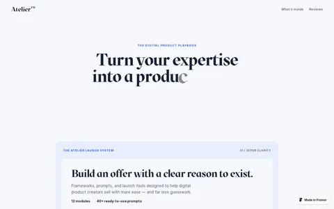 Atelier™-Template template preview
