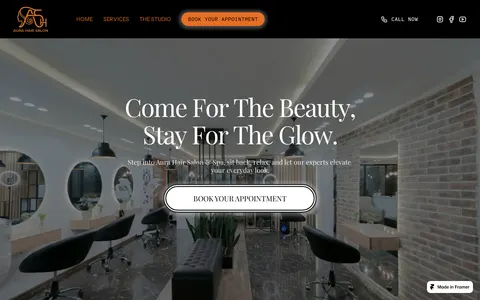 Aura Salon template preview