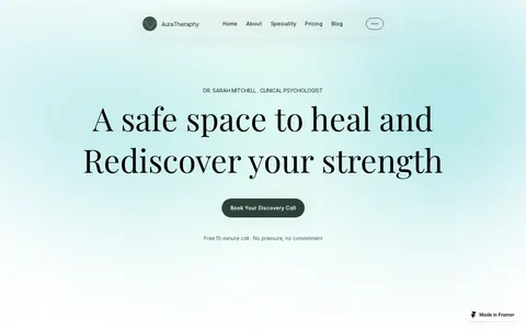 AuraTheraphy template preview