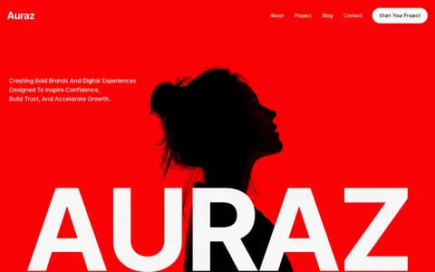 Auraz template preview