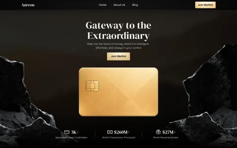 Aureon Gold template preview