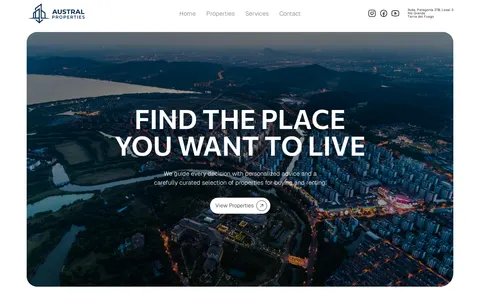Austral Properties template preview