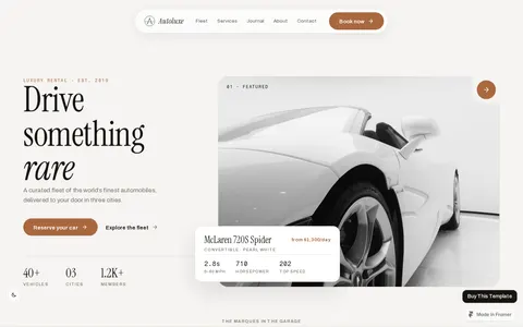 Autoluxe template preview