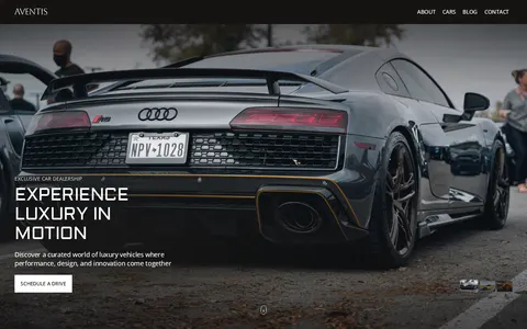 Aventis Cars template preview