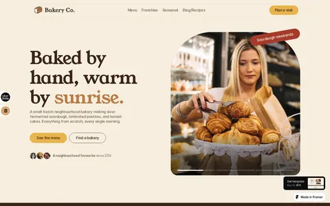 Bakery Co. template preview